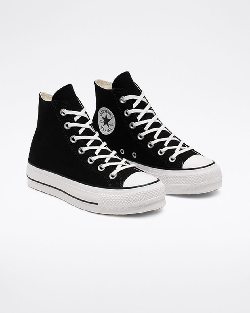 Women's Converse Chuck Taylor All Star Lift Canvas High Top Platform Shoes Black / White | AU 9145CA